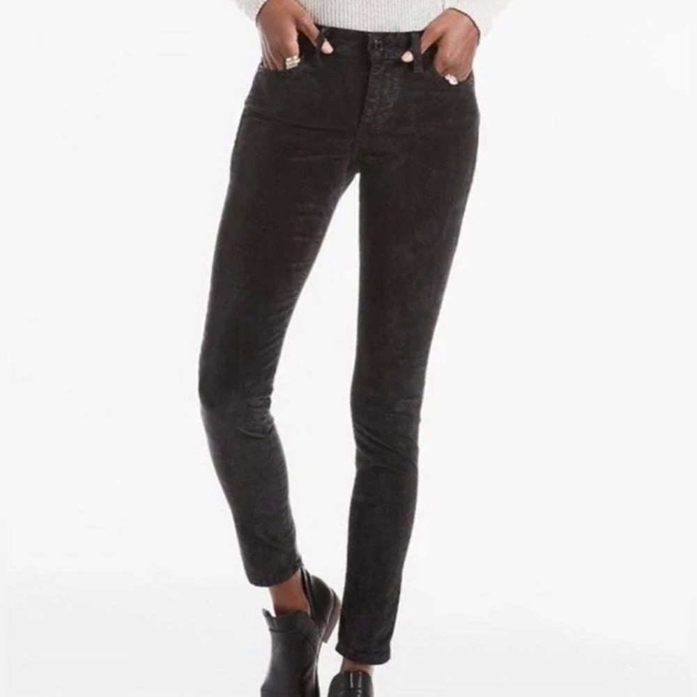 Lucky Brand Black Velvet Brooke Legging Jeans | 14/32